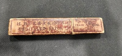H.Boker & Co's Unrivaled Razor Original Box Empty, Germany 