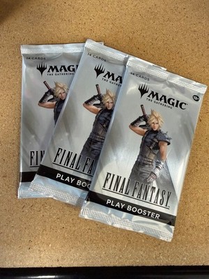 3 (three) - Final Fantasy Magic the Gathering Play Booster packs mtg