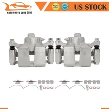 Brake Calipers w/ Bracket Pair For 2000-2010 Chevy Impala Single Piston Rear