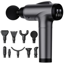 Massage Gun Deep Tissue, Handheld Electric Muscle Massager, High Intensity Percu