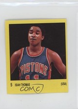1987-88 Panini Supersport Spanish Stickers Isiah Thomas #5 HOF 3u4