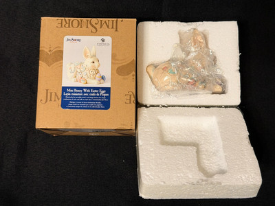 Jim Shore Heartwood Creek Handgefertigte Mini-Hase Mit Ostereiern Figur