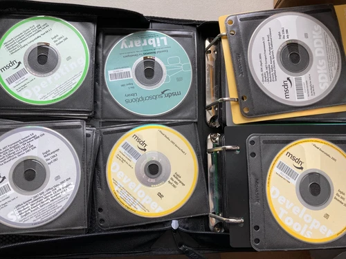 Big set of MSDN Microsoft Developers Network CDs