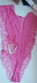 AGENT PROVOCATEUR RARE SEXY PINK WILLA TEDDY 3 MEDIUM BNWT BUT MISSING SIDE TIES