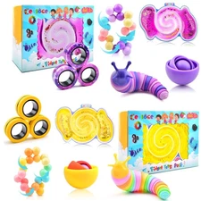 Cevioce 10Pcs Fidget Toys Adults Pack,Stocking Stuffers for Teens Boys Girls,...