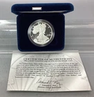 2008 W Proof Silver Eagle - Box & CoA