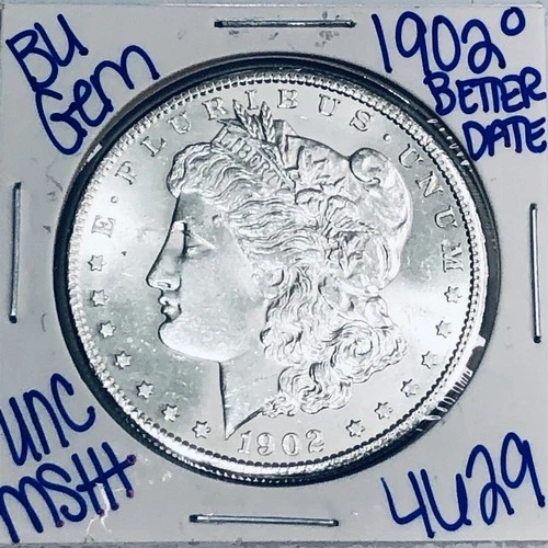 1902 O BU UNCIRCULATED MORGAN SILVER DOLLAR AUTHENTIC U.S.MINT FREESHIPPING 4629