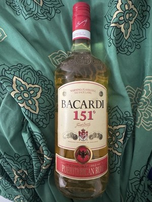 Bacardi 151 Rum 75,5% Vol. 1,0 L Overproof Rarität Selten Sammlerstück - NEU