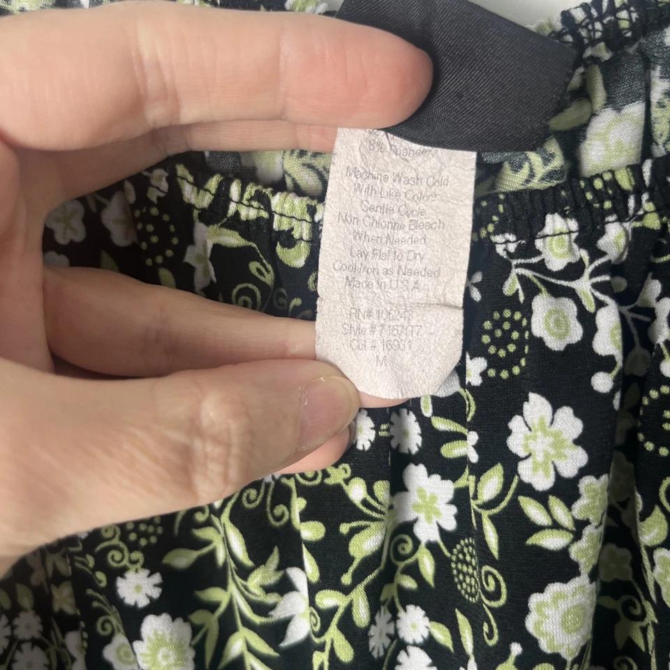 Vtg Y2K Ditsy Floral Sz M Top JKLA California Shirt Babydoll Empire Waist - Image 3 of 4