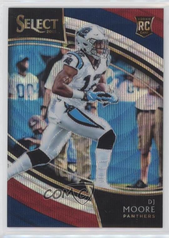 2018 Panini Select Field Level Tri-Color Prizm 15/99 DJ Moore #208 1j8