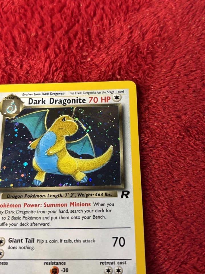 1st Edition Dark Dragonite 5/82 Team Rocket Holo Wotc Vintage Pokemon Card Lp+ - Image 2 of 4