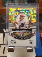 Seth Hernandez 2025 Leaf Optichrome Baseball 1/1 Pre Production Proof Gold Ice