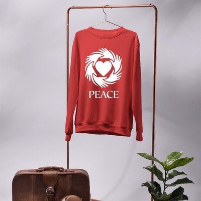 Global Heart Unity Hands Sweatshirt World International Peace Day Celebration