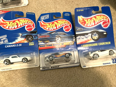 Three Vintage HOT WHEELS NIP Lamborghini-Corvette-Camaro Z-28