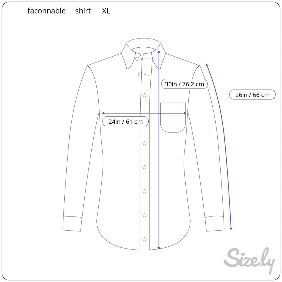 Camisa de vestir a cuadros Faconnable Club Deauville talla XL manga larga para hombre Foto 2 de 4