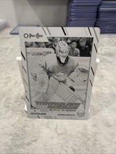 2023-24 O Pee Chee Devon Levi Marquee Rookie Printing Plate Black 1/1