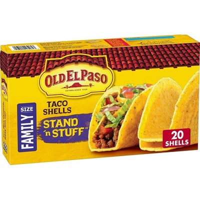 Old El Paso Stand 'N Stuff Taco Shells, Family Size, 20 Ct, 9.4 oz