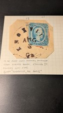 Timbre conféré des États-Unis #12 utilisé sur pièce sur enveloppe timbrée de couverture retournée
