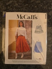 8148 McCall's Misses Size 6 to 14 Pleated Skirts Uncut Sewing Pattern New