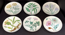 Complete Set of 6 Vintage Horchow Floral Herb...