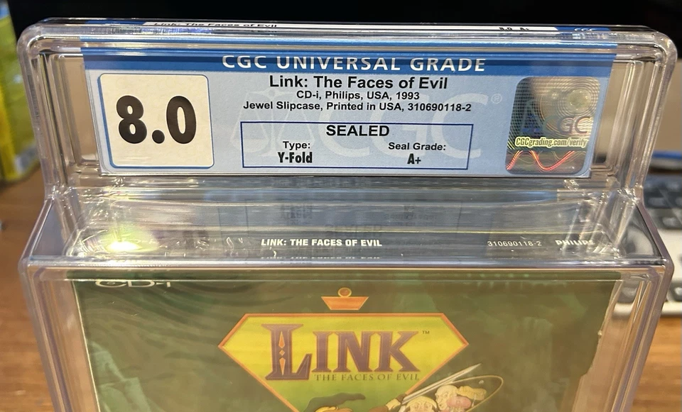 PHILIPS CD-i LINK: THE FACES OF EVIL Game CIB New SEALED Zelda 1993 CGC 8.0/A+ - Image 2 of 4