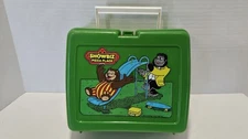 Vintage 1986 Showbiz Pizza Place Green Plastic Lunchbox Billy Bob Animatronics