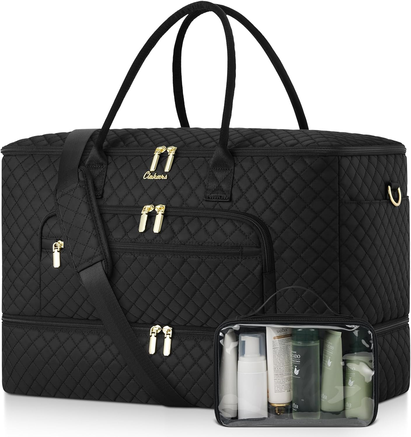 Travel Duffle Bag, Wide Open Large Weekender Bag for Women w