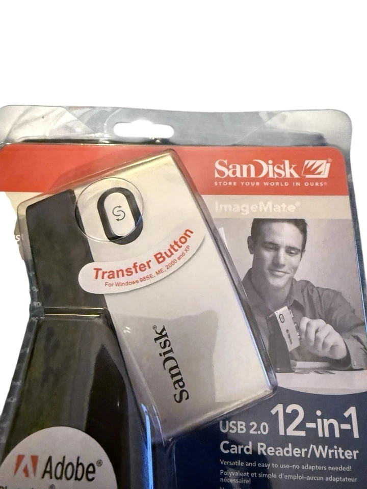 SanDisk ImageMate SDDR-89 12-in-1 USB 2.0 Flash Memory Card Reader ~ New - Image 3 of 4