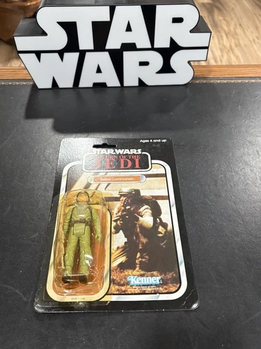 Star Wars Vintage Rebel Commando MOC 77 back carded