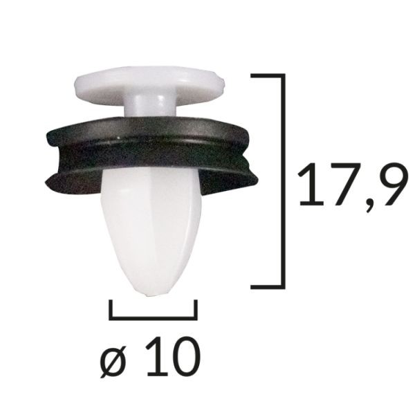 4x ✅Fits ROMIX ROM C40790 Retaining Clip, underbody panelling ROM C4 ⭐UK Seller⭐ - Image 9
