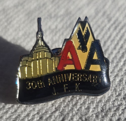 Vintage American Airlines JFK Airport Anniversary Pin