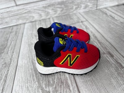 New Balance Infant Fresh Foam Arishi V2 Bungee Shoes Size 2 Red Black New in Box