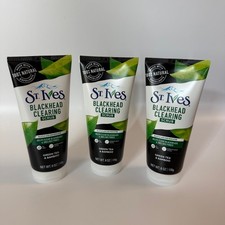 St Ives Blackhead Clearing Scrub Green Tea  Bamboo 6 Oz/ 170 g Set Of 3