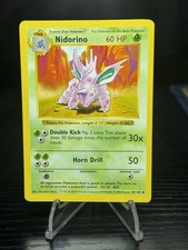 Pokemon Card - Nidorino 37/102 Base Set - Shadowless - LP