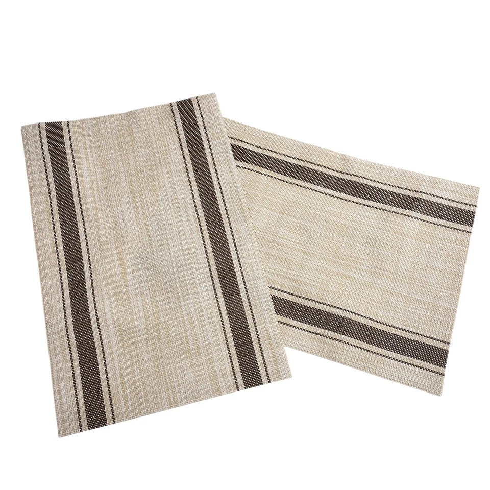 Dining Table Mats Set of 6 PVC Placemats Heat Resistant Easy Clean 45x30cm - Image 4 of 4