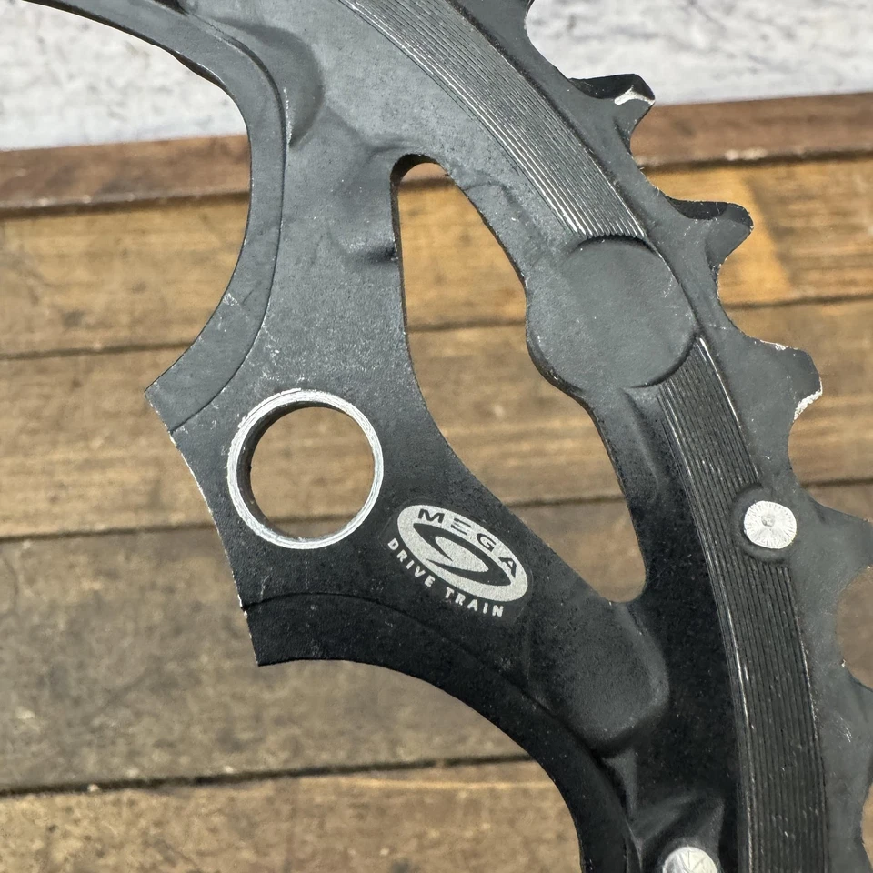 禧玛诺 SG-X 44T 链环 4-Bolt 104 BCD Mega Drive Rammp 黑色山地车合金 — 第 2/4 张图片