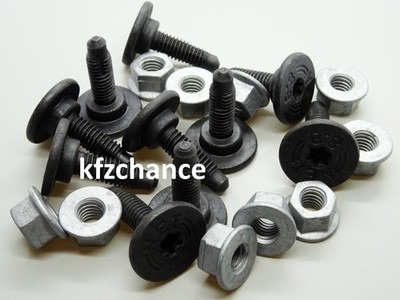 20 Torx T30 Screws Bumper Nut M6 For Alfa Romeo Citroen Fiat Lancia