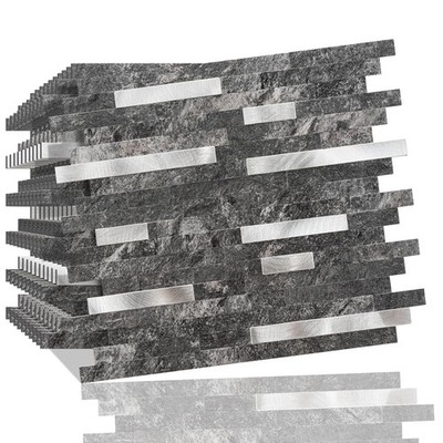 Peel and Stick Backsplash, 10-Sheet Peel and Stick Tiles PVC Wall Tile Stick ...