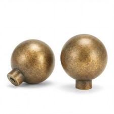 Goldenwarm 20 Pack Antique Brass Cabinet Knobs Vintage Cabinet Knobs Round Ba...