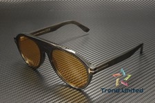 Tom Ford Ft1047 P 63e Horn Black Horn Brown 54 Mm Mens Sunglasses