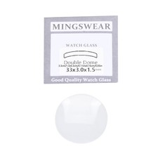 1.5mm Thick Double Domed Mineral Watch Crystal 30mm-38mm Diameter Concave Glass