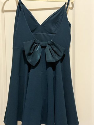 #ad Teal Fit amp; Flare Dress $22.00