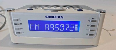 Sangean Atomic Digital Alarm Clock RCR-22 AM/FM 2 Bands Radio Auto Time Set
