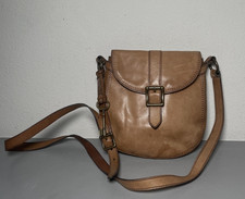 Fossil Long Live Vintage Brown Soft Leather Crossbody Bag