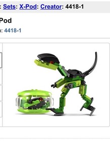 LEGO X-Pod Creator Collection 4415 4416 4417 4418 Auto Robo Aero Dino Pods - NEW