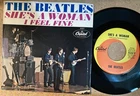 Beatles NM 1964 I FEEL FINE Capitol 45 with NM FLAT STUNNING Picture sleeve