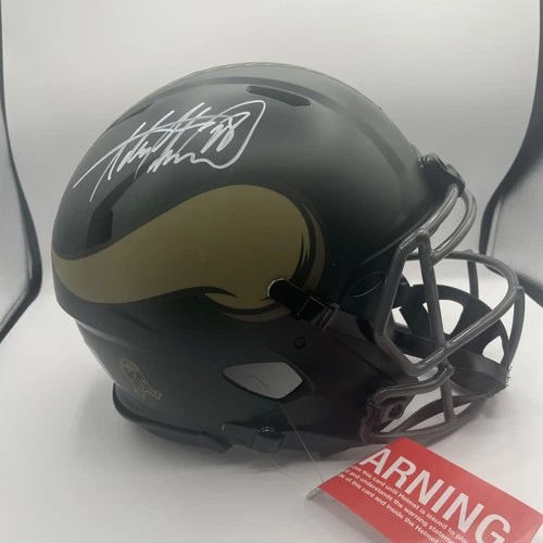 Adrian Peterson Signed Vikings F/S Salute to Service Speed Auth. Helmet-BeckettW