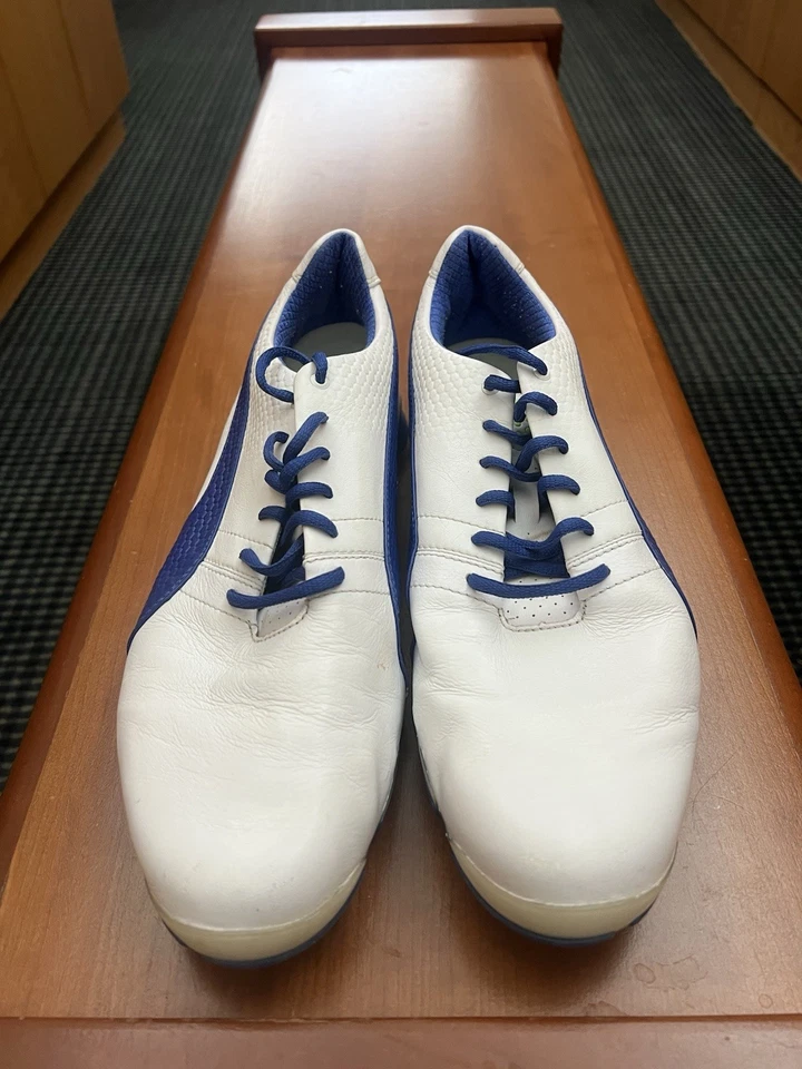 Puma Golf Shoes White And Blue Size 12 - Image 4 of 4