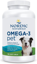 Nordic Naturals Omega-3 Pet, Unflavored - 180 Soft Gels - 320 Mg Omega-3 per Sof