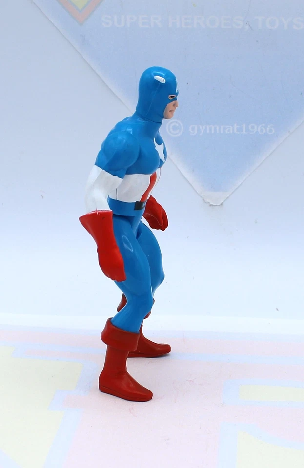 Figura de acción original de colección Secret Wars Capitán América Mattel 1984 ~ tarjeta orgánica Foto 4 de 4